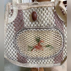 Vintage Taiwanese Woven Handbag